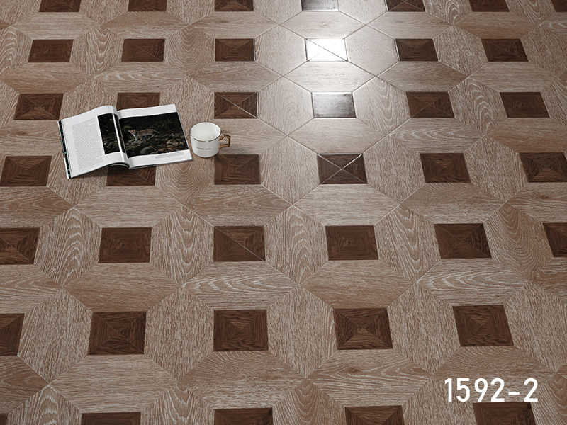 1592-2 parquet design laminate floor 1206x402x12mm