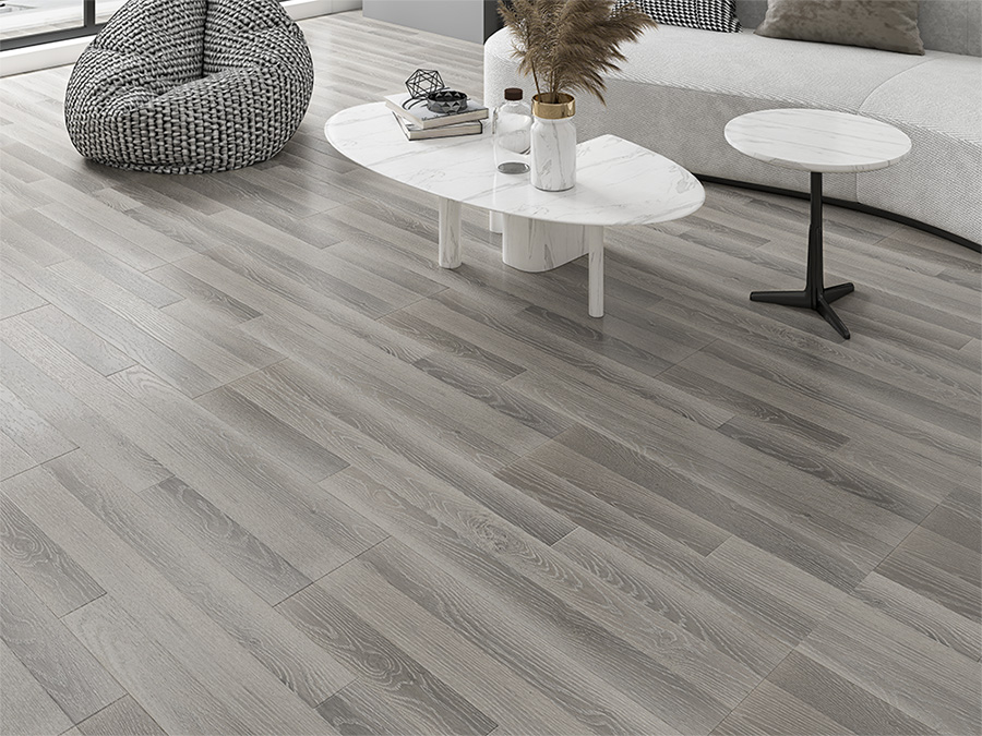 HDF LAMINATE FLOOR Light grey Laminate floor with EIR surfaces