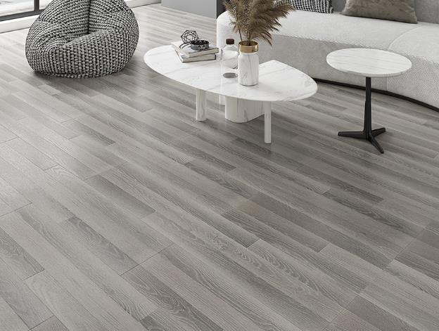 Grey laminate flooring